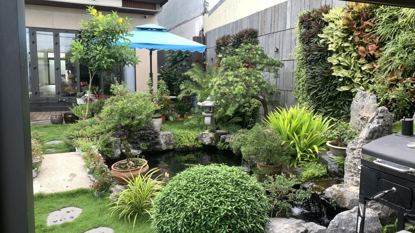 Thi công, chăm sóc sân vườn Châu Ổ huyện Bình Sơn 